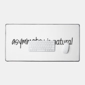 Asymmetrie ist eine natürliche Schreibtischmatte (Tastatur & Maus)