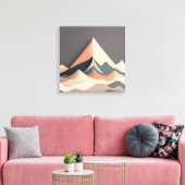 Asymmetrie Leinwanddruck (Insitu (Wohnzimmer))