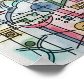 Asymmetrie-Moderne Geometrie des Bauhauses Poster (Ecke)