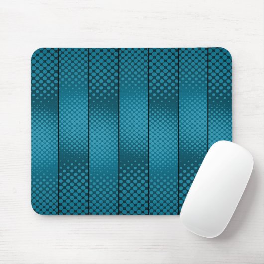 Asymmetrische hellblaue Polka-Punkte Mousepad (Mit Mouse)