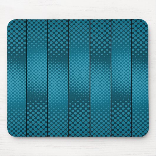 Asymmetrische hellblaue Polka-Punkte Mousepad (Vorne)