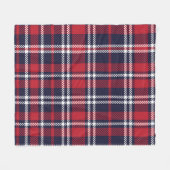 Asymmetrische Karierte Struktur der roten Marine Fleecedecke (Vorderseite (Horizontal))