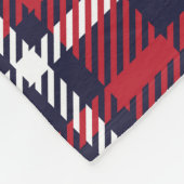 Asymmetrische Karierte Struktur der roten Marine Fleecedecke (Ecke)