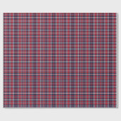 Asymmetrische Karierte Struktur der roten Marine Geschenkpapier (Flach)