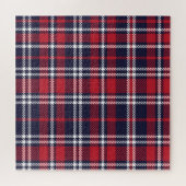 Asymmetrische Karierte Struktur der roten Marine Puzzle (Horizontal)