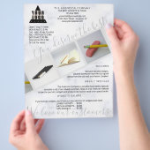 Asymmetrische Logokombination 3 Flyer (Hand)