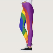 Asymmetrischer Rainbow-Bullseye-LGBT-Preis Leggings (Links)