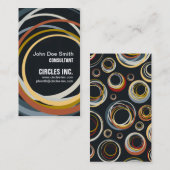 Asynkronische Kreise Visitenkarte (Vorne/Hinten)