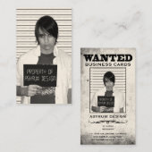 asyrum Mugshot wollte Plakat Visitenkarte (Vorne/Hinten)