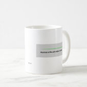 Asystolie "der einzige stabile Rhythmus " Kaffeetasse (VorderseiteRechts)