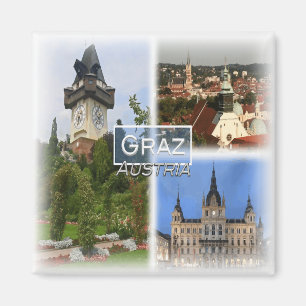 AT0022 Europa, Österreich, Graz, Kühlschrank Magnet