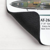 AT-26 Xavante FAB,- Brasilianische Luftwaffe - Mousepad (Ecke)