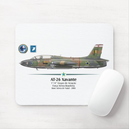 AT-26 Xavante FAB,- Brasilianische Luftwaffe - Mousepad (Mit Mouse)