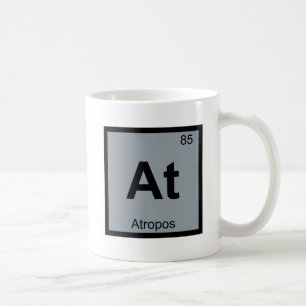 At - Atropos Schicksal Chemie Periodensystem Symbo Kaffeetasse