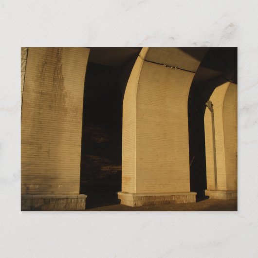 At dusk, under the bridge postkarte (Vorderseite)