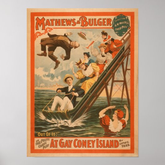 "At gay Coney Island" Musical Comedy Poster #2 (Vorne)