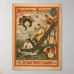 At Gay Coney Island, 'Out of It!' Retro Theater Poster