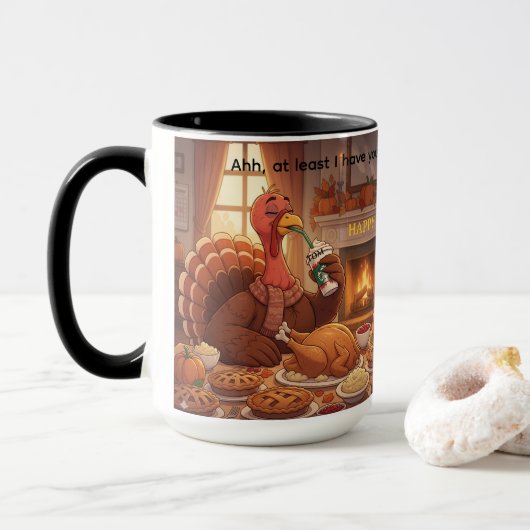 At least I Have You Thanksgiving Mug Tasse (Mit Donut)