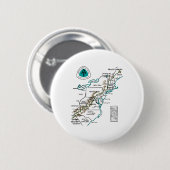 At Logo Appalachian Trail Hiking Map  Button (Vorne & Hinten)