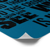 At My Funeral Take The Bouquet Throw Into The Crow Poster (Ecke)