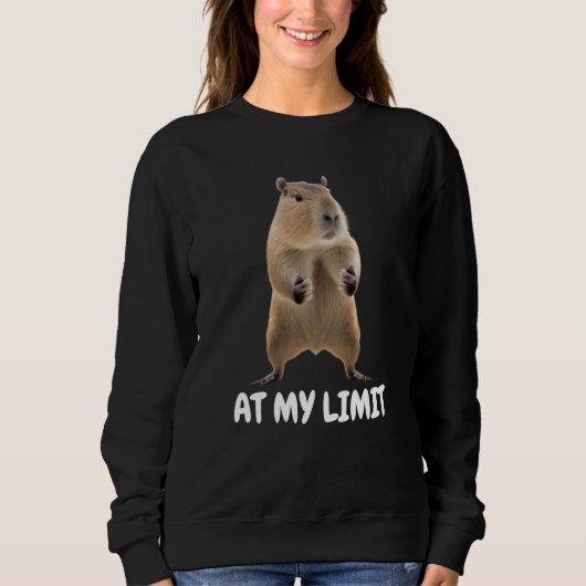 At My Limit Angry Capybara Sweatshirt (Vorderseite)