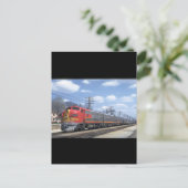 AT&SF EMD F-7 #342_Züge Postkarte (Stehend Vorderseite)