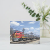 AT&SF EMD F-7 POSTKARTE (Stehend Vorderseite)