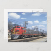 AT&SF EMD F-7 POSTKARTE (Vorne/Hinten)