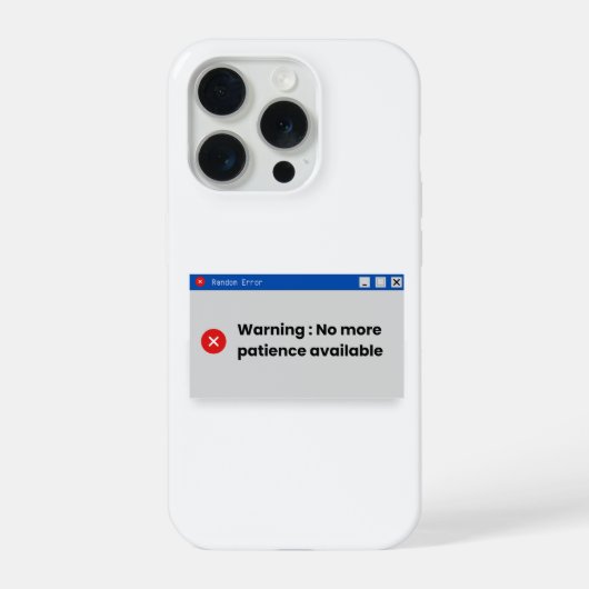 At some point, the system just stops responding. N iPhone Hülle (Rückseite)