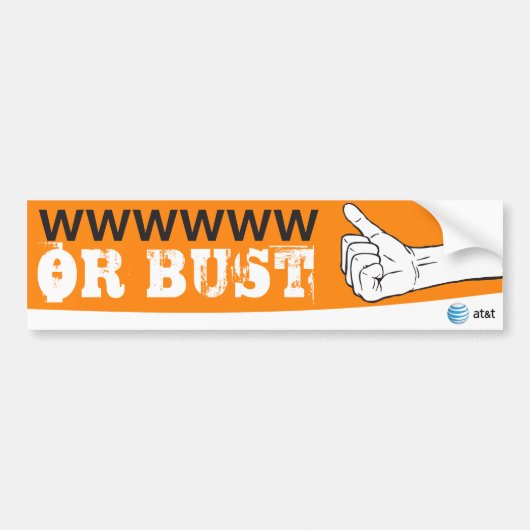 AT&T oder Fehlschlagaufkleber Autoaufkleber (Vorne)