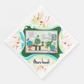 At The Atomic Residence | Apology Dinner Napkin Serviette (Ecke)