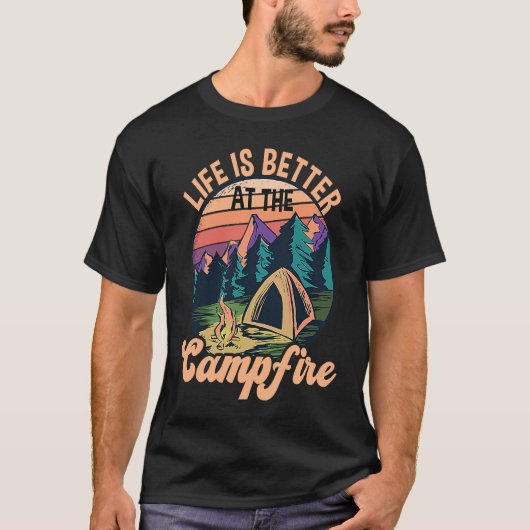 At The Campfire Camping T-Shirt (Vorderseite)
