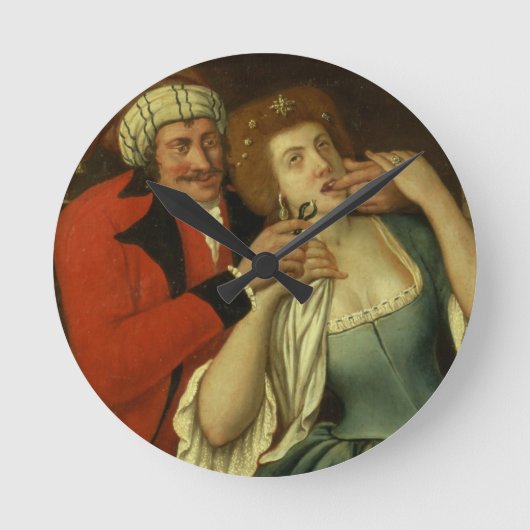 At the Dentist Runde Wanduhr (Vorderseite)