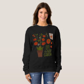 AT THE GARDEN Cute Casual Relaxing Simple Sweatshirt (Vorne ganz)
