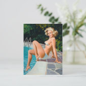 At the Pool Postkarte (Stehend Vorderseite)