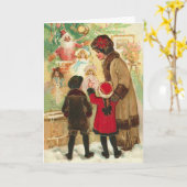 At The Toy Store Window Karte (Gelbe Blume)