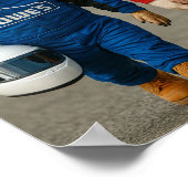 "At The Track" Poster (Ecke)