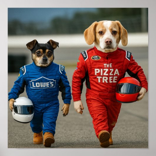 "At The Track" Poster (Vorne)