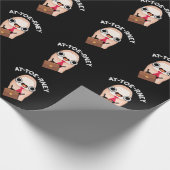 at-toe Funny Attorney Toe Pun Dark BG Geschenkpapier (Ecke)