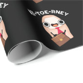 at-toe Funny Attorney Toe Pun Dark BG Geschenkpapier (Rolleneckpunkt)