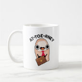 at-toe Funny Attorney Toe Pun Kaffeetasse (Links)