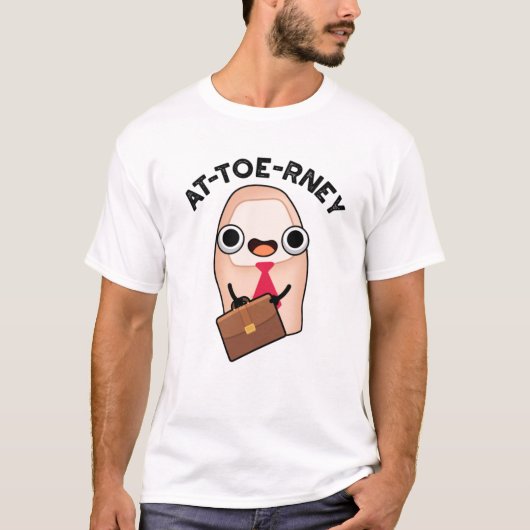 at-toe Funny Attorney Toe Pun T-Shirt (Vorderseite)