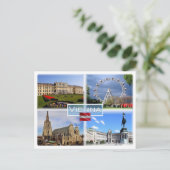 AT Wien - Schloss Schonbrunn - Prater Fnfair - Postkarte (Stehend Vorderseite)