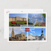 AT Wien - Schloss Schonbrunn - Prater Fnfair - Postkarte (Vorne/Hinten)