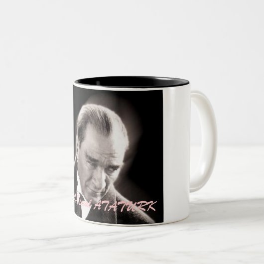ATA, Mustafa Kemal ATATURK Zweifarbige Tasse (VorderseiteRechts)