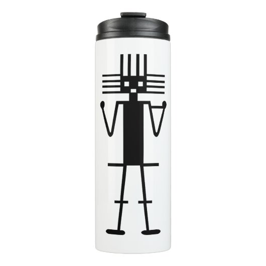 Ataama Gigant Geogliph Symbol antikes nazca peru a Thermosbecher (Vorderseite)