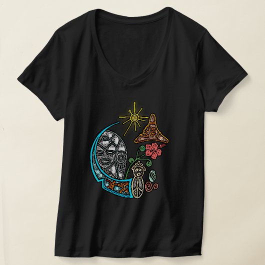 Atabey Taino Goddess Indigene Symbole T-Shirt (Ablage )