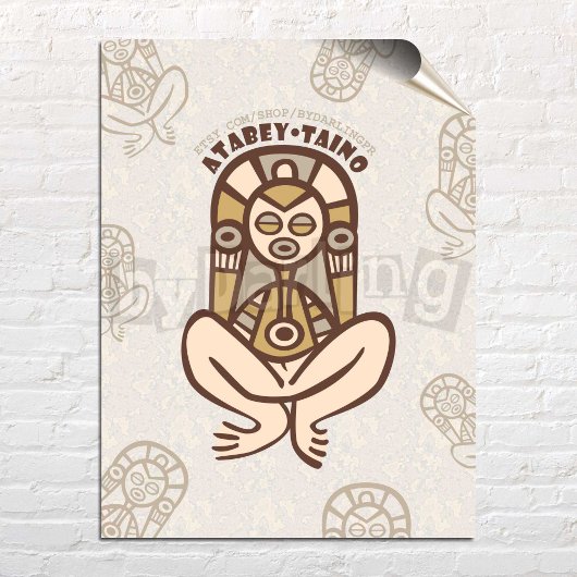 Atabey Taino Puerto Rico Wall Art Download Poster