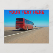 Atacama-Bus, Chile, anpassbare Postkarte (Vorderseite)