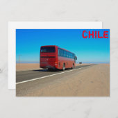 Atacama-Bus, Chile-Karte (Vorne/Hinten)